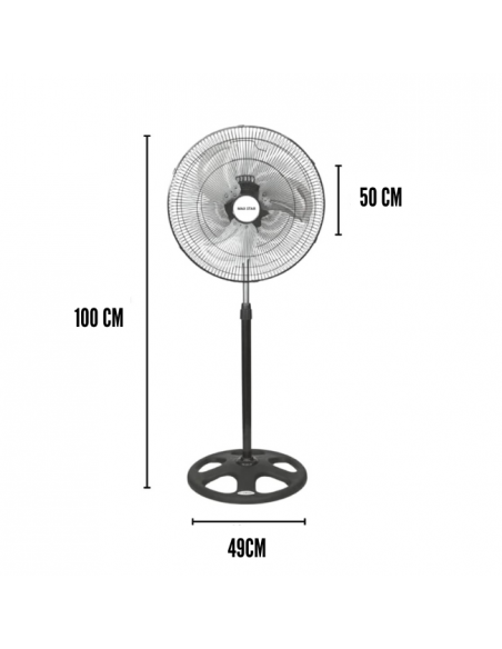 medidas ventilador de suelo en oferta