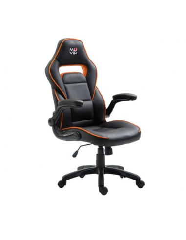Silla de Escritorio Juvenil Gaming GM400 Negro  Naranja