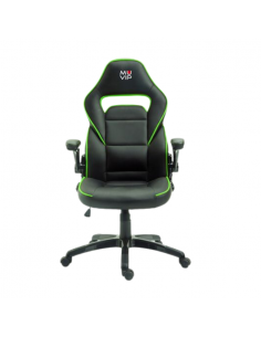 Silla de Escritorio Juvenil GM400 Negro  Verde 2