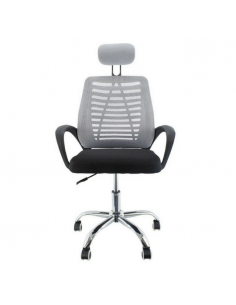 Silla Giratoria de Escritorio con Ruedas - Relax Gris