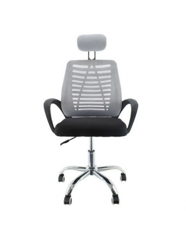 Silla Giratoria de Escritorio con Ruedas - Relax Gris