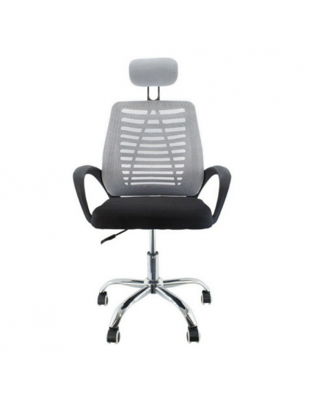 Silla Giratoria de Escritorio con Ruedas - Relax Gris