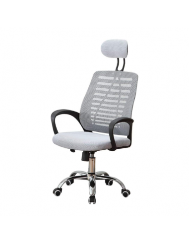 Silla Giratoria de Escritorio con Ruedas - Relax Gris