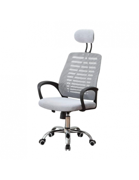 Silla Giratoria de Escritorio con Ruedas - Relax Gris