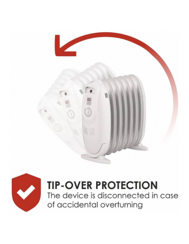 Radiador aceite mini Bastilipo 600W Radiador aceite mini Bastilipo 600W