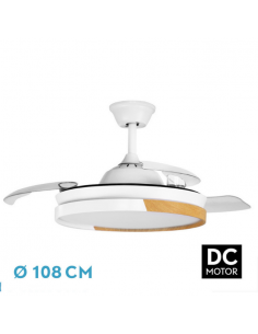 Ventilador de Techo con Aspas Ocultas Blanco - Emperador 2