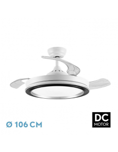 Ventilador de Techo Aspas Ocultas Blanco - Picolo 2