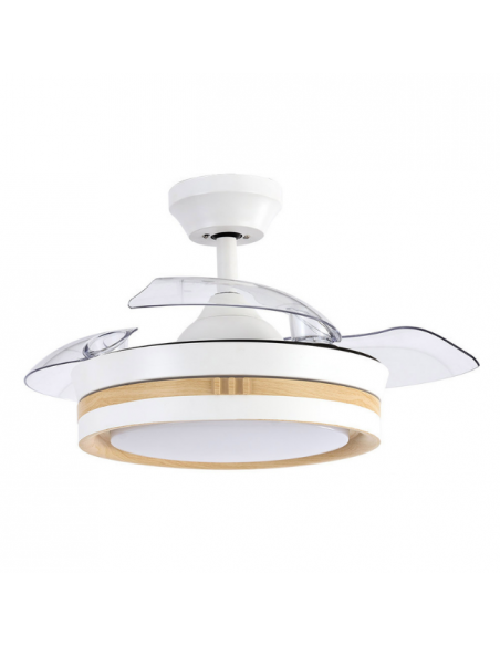 Ventilador DC de Techo con Aspas Ocultas Blanco - Viper