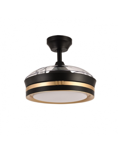 Ventilador DC de Techo con Aspas Ocultas Negro - Viper