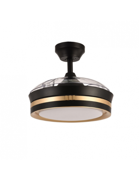 Ventilador DC de Techo con Aspas Ocultas Negro - Viper