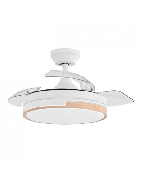 Ventilador de Techo Retráctil Blanco - Olimpia