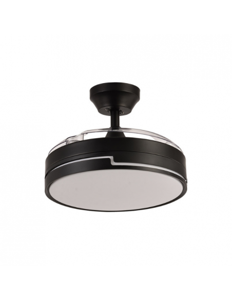 Ventilador de Techo Retráctil Negro - Olimpia