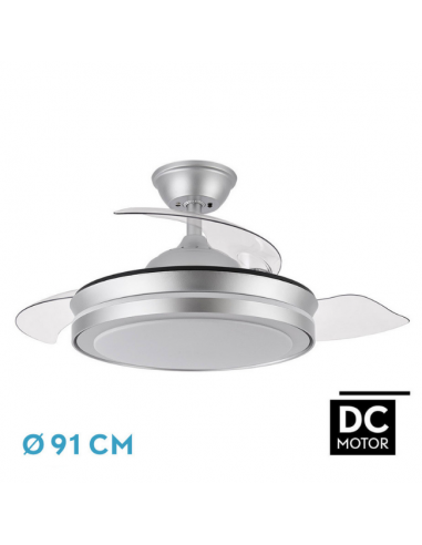 Ventilador de Techo Pequeño Aspas Plata - Esparta Ventilador de Techo Pequeño Aspas Plata - Esparta