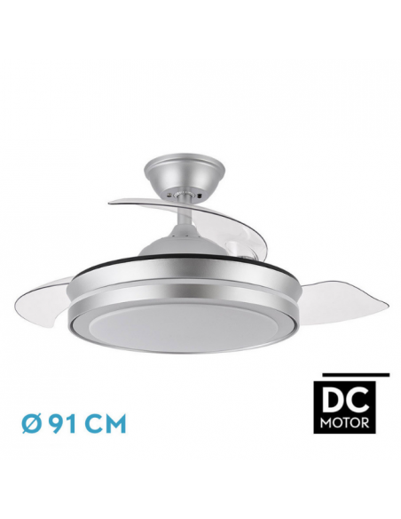 Ventilador de Techo Pequeño Aspas Plata - Esparta Ventilador de Techo Pequeño Aspas Plata - Esparta