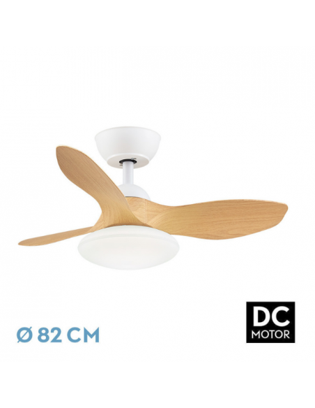 Ventilador Pequeño de Techo Blanco Haya - Paramo