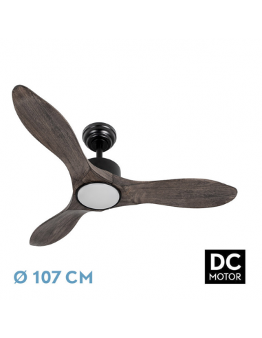 Ventilador de Techo DC Negro Roble - Segre
