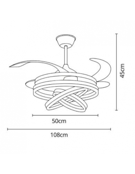 Lámpara Ventilador de Techo - Sfera