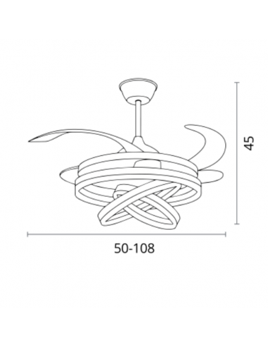Lámpara Ventilador de Techo - Sfera