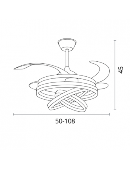 Lámpara Ventilador de Techo - Sfera
