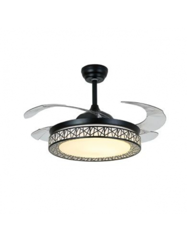Ventilador de Techo Aspas Ocultas Negro - Nido