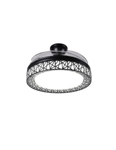 Ventilador de Techo Aspas Ocultas Negro - Nido