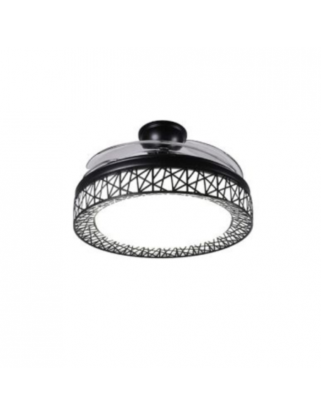 Ventilador de Techo Aspas Ocultas Negro - Nido