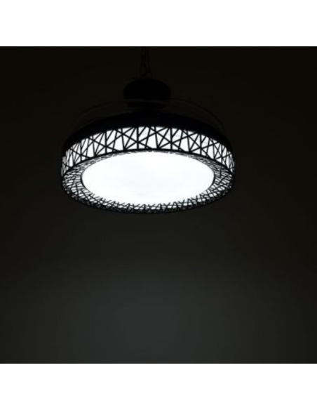 Ventilador de Techo Aspas Ocultas Negro - Nido