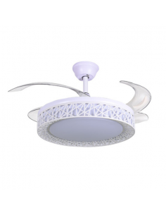 Ventilador de Techo Aspas Ocultas Blanco - Nido