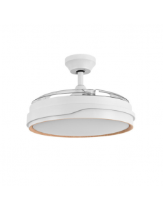 Ventilador Grande de Techo Blanco Haya - Tempano 2
