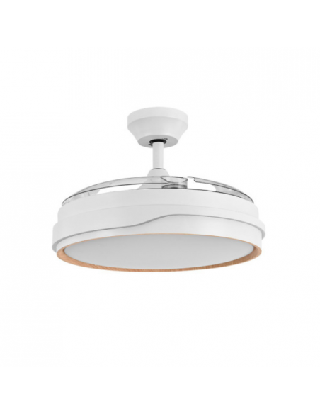 Ventilador Grande de Techo Blanco Haya - Tempano