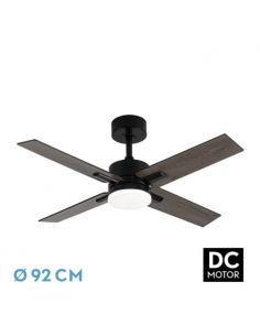 Ventilador de Techo Reversible Negro Roble - Talco