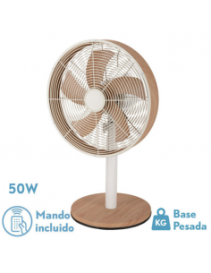 Ventilador de Sobremesa Blanco Haya - Alcañiz