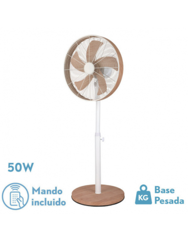 Ventilador de Pie Blanco Haya- Alcañiz