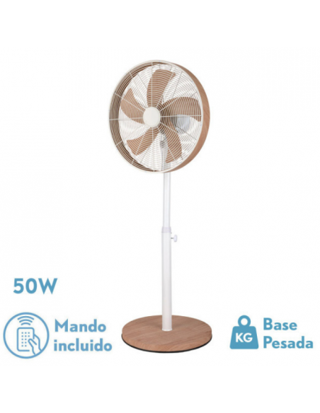 Ventilador de Pie Blanco Haya- Alcañiz