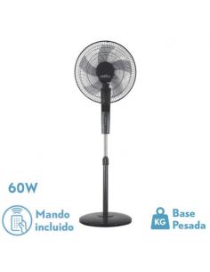 Ventilador de Pie Negro Gris - Rayo