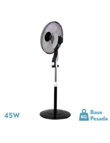 Ventilador de Suelo Negro Blanco - Mágico