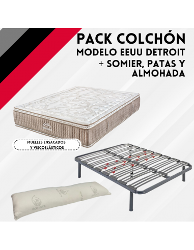 Pack Colchón Detroit y Somier...