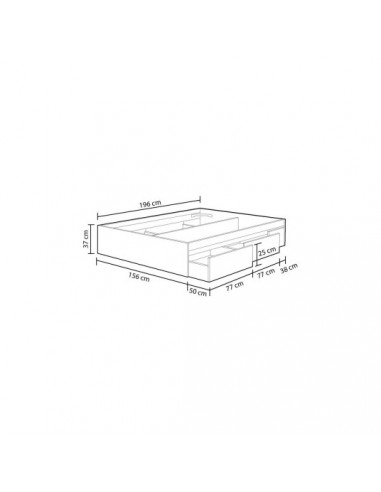 Canapé con cajones Modelo Bed Artik