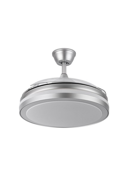 Ventilador de aspas plegables con mando a distancia Plata 110 CM - Esparta