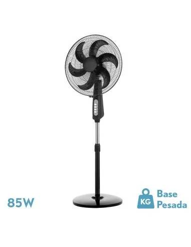 Ventilador de Pie Negro - Granizo