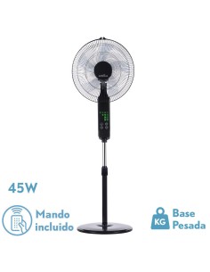 Ventilador de Pie Negro -...