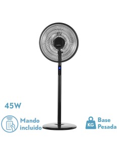 Ventilador de Pie Negro -...