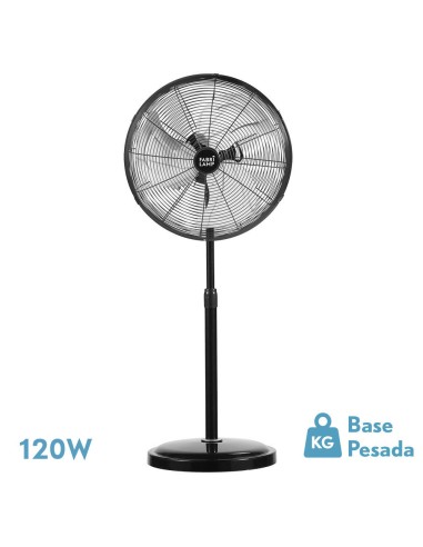 Ventilador de Pie Negro - Africo