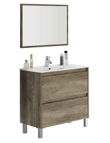 Mueble DAKOTA  80 2 Cajones + Espejo...