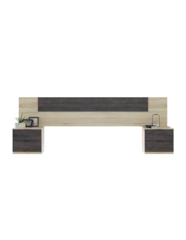 Cabezal NOON  + 2 mesitas 2 cajones...