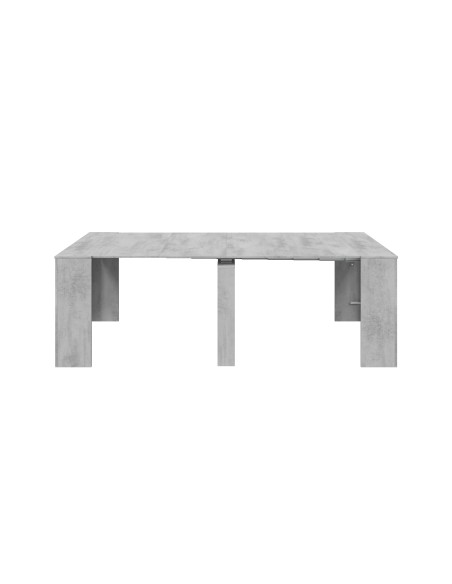 Mesa multifunción extensible 90x50-237cm Extensible Cemento FUNZIONALE