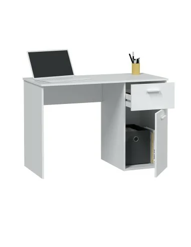 Mesa escritorio 1 Cajón + 1 Puerta Blanco Artik