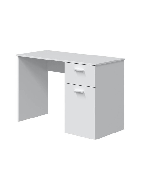 Mesa escritorio 1 Cajón + 1 Puerta Blanco Artik