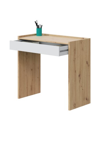 Mesa escritorio cajón Roble Nodi y... Mesa escritorio cajón Roble Nodi y...