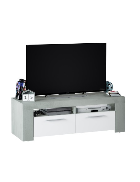 Mueble TV Cemento/ Blanco Artik URBAN